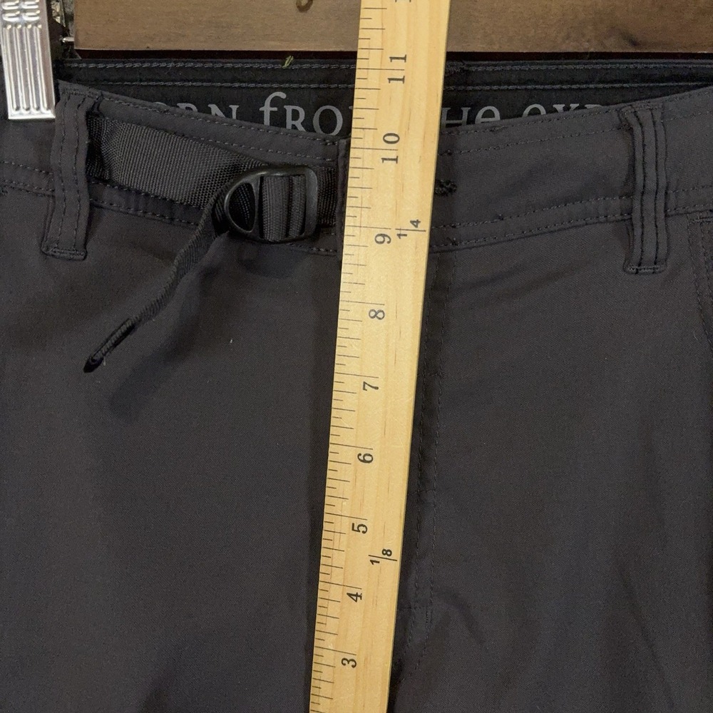 Prana Stretch Zion Relaxed Pants Mens 32x33 Gray 2-Way Stretch Hiking -SIZE NOTE - Picture 6 of 7